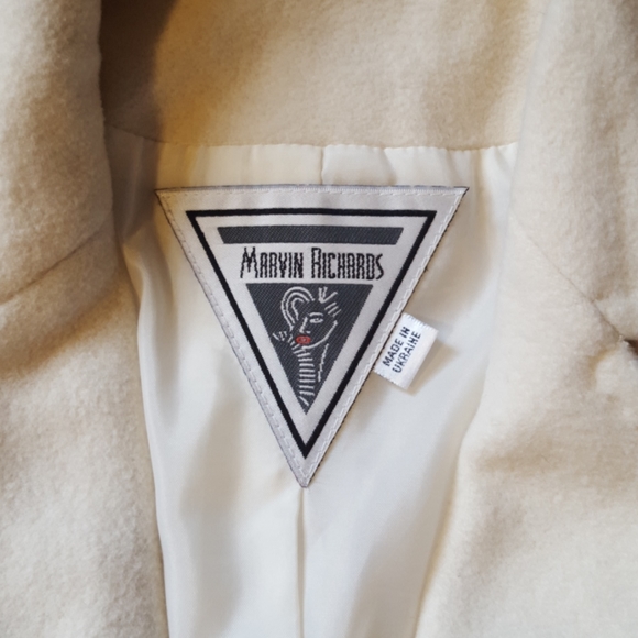 Marvin Richards Vintage Wool Knee Length Coat Sz 10P - Picture 4 of 8